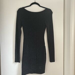 Silence + Noise Black Long Sleeve Dress